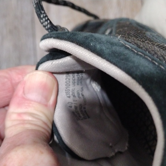 Dansko dark blue suede and gray mesh hiking boots. Waterproof. Size 9.5 - Picture 11 of 12